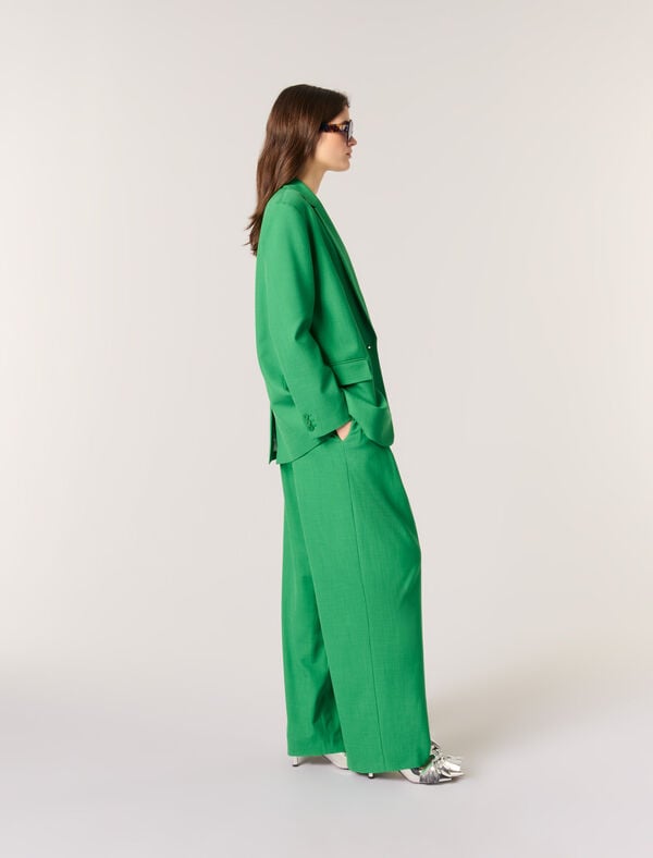 Maje Veste De Tailleur Vert