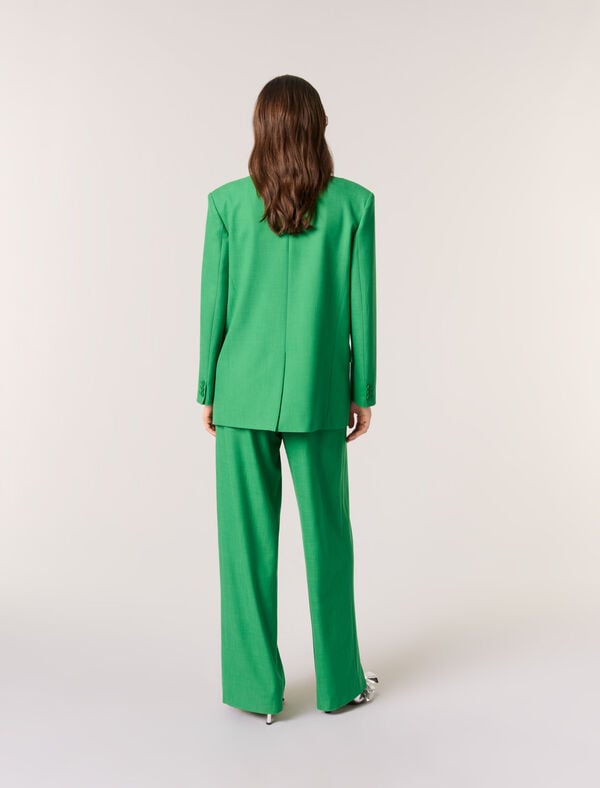 Maje Veste De Tailleur Vert