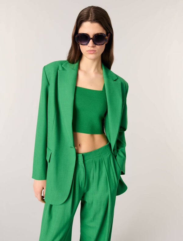 Maje Veste De Tailleur Vert