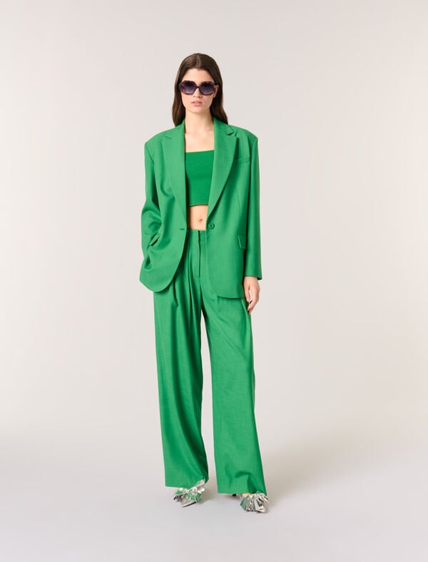 maje Veste de tailleur Vert
