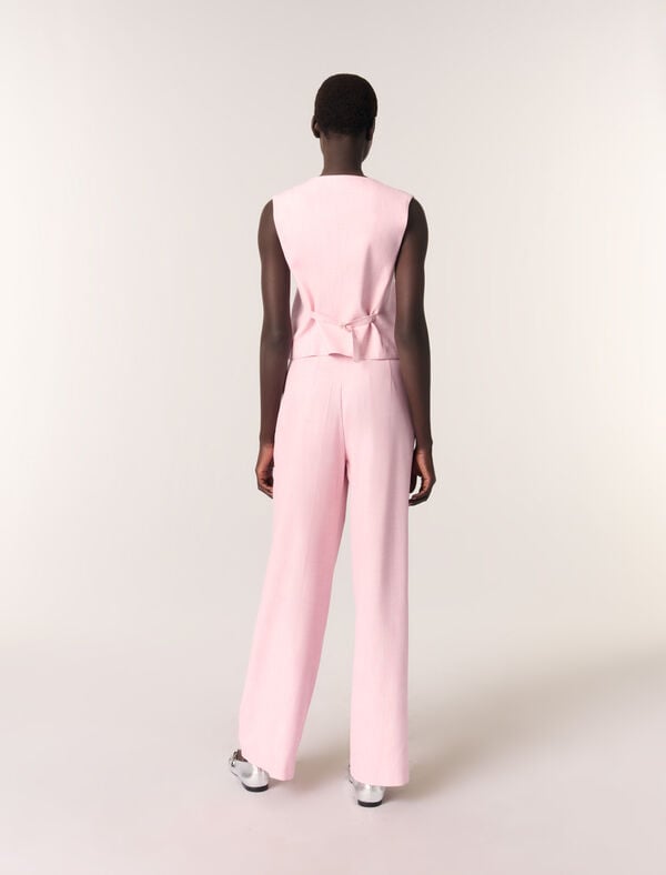 Maje Veston De Tailleur Rose