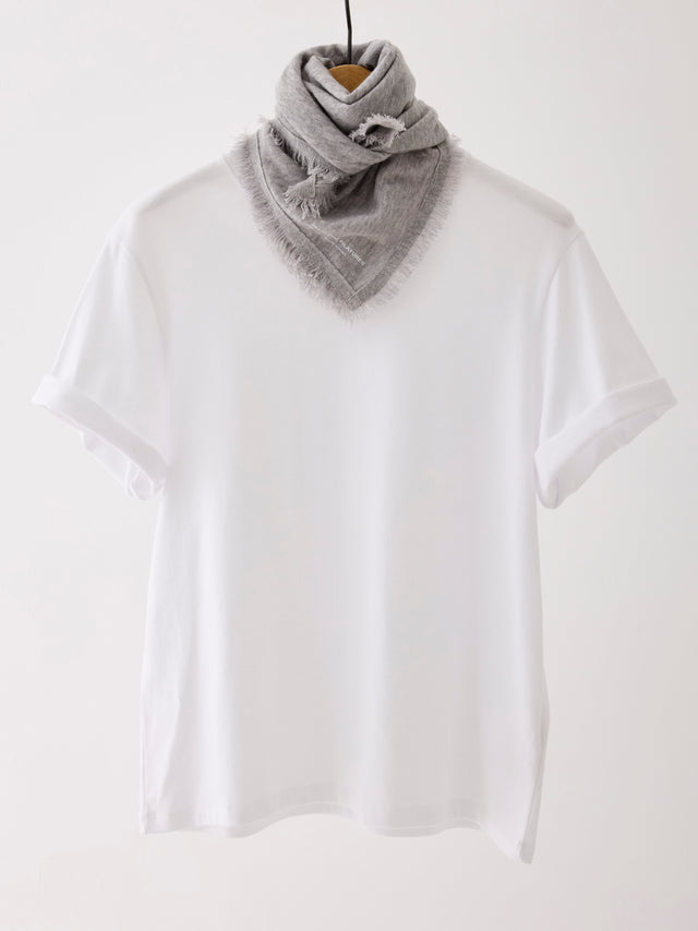 Majestic Filatures Bandana Gris En Cachemire Cachemire