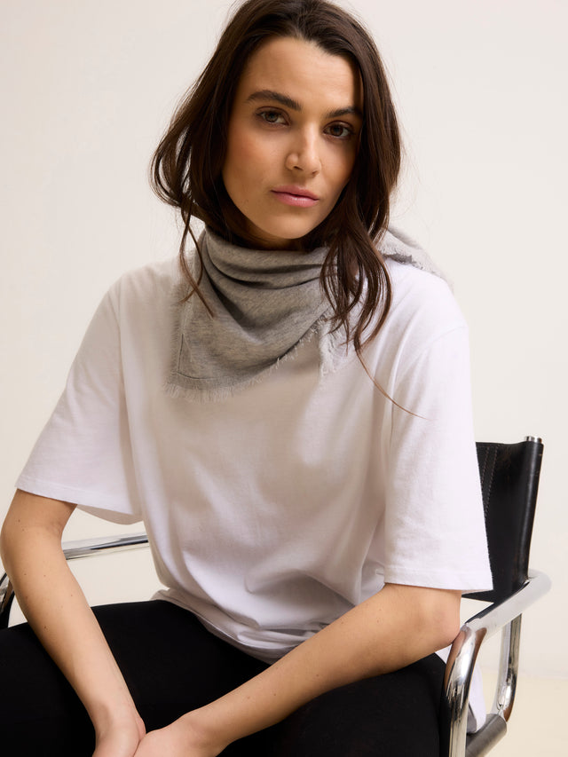 majestic filatures Bandana Gris en Cachemire Cachemire