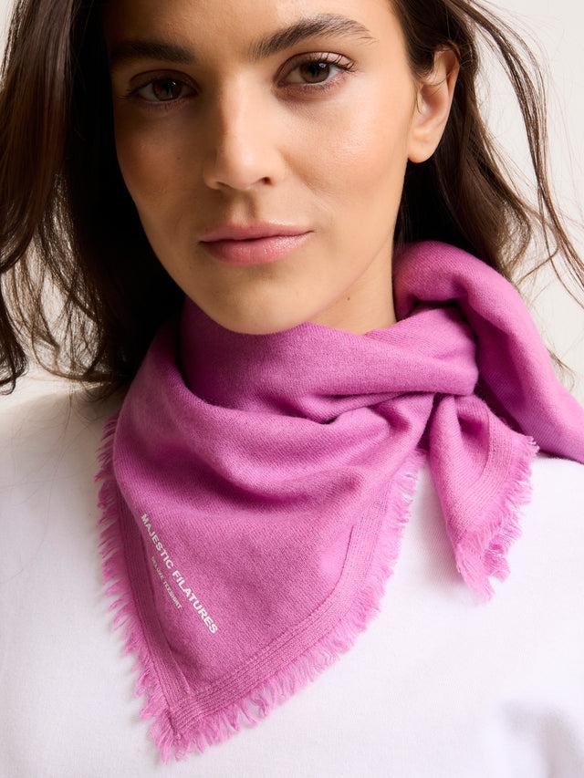 Majestic Filatures Bandana Violet En Cachemire Cachemire