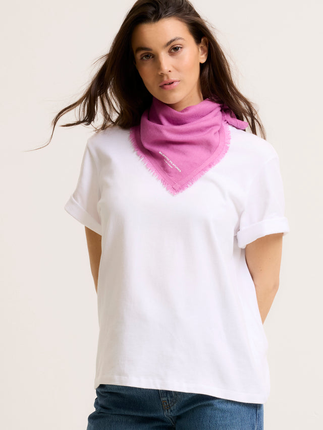 Majestic Filatures Bandana Violet En Cachemire Cachemire