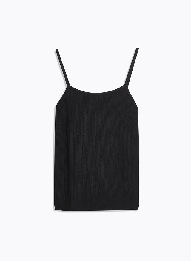 majestic filatures Débardeur Noir Fines Bretelles en LYOCELL / TENCEL LYOCELL / TENCEL