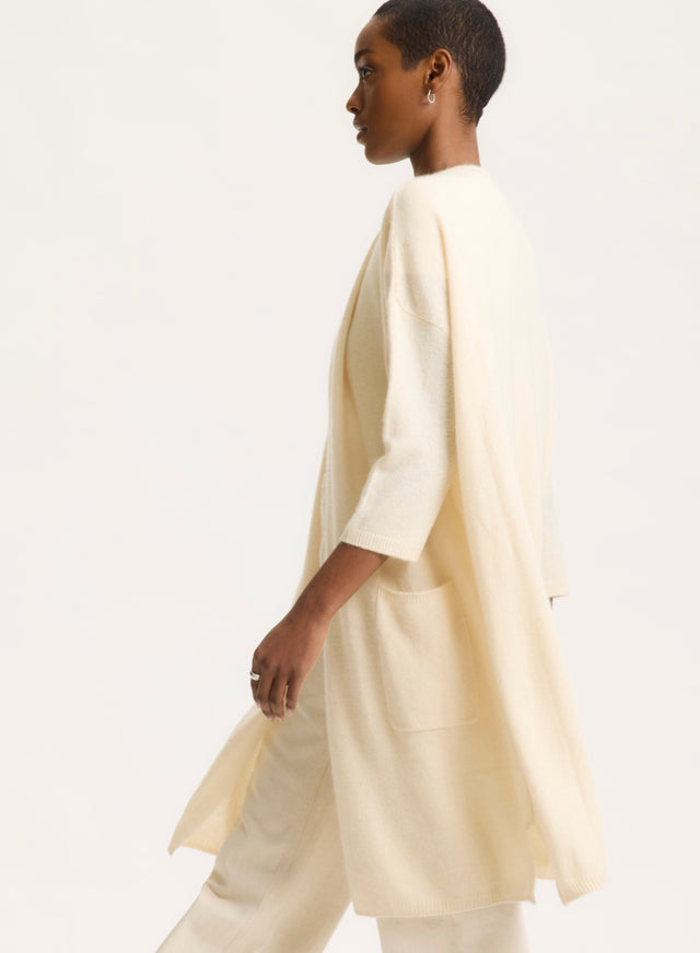 majestic filatures Gilet Blanc Manches Longues Raccoon / Polyamide