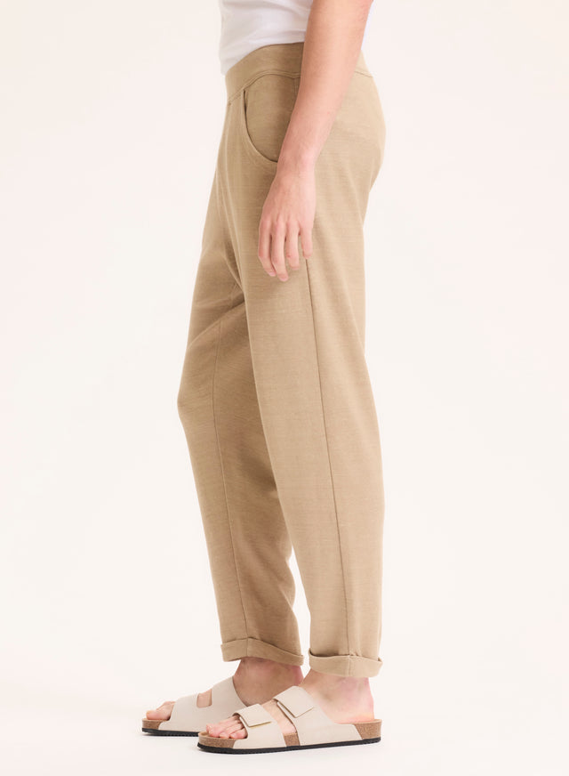Majestic Filatures Pantalon Beige En Lin Lin