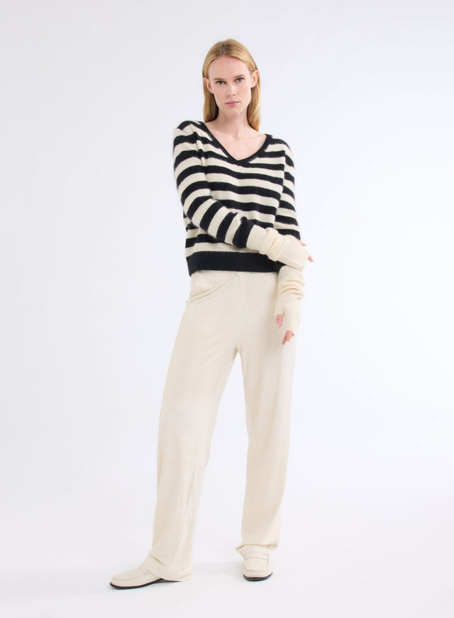 Majestic Filatures Mitaines Écru En Raccoon Raccoon / Polyamide