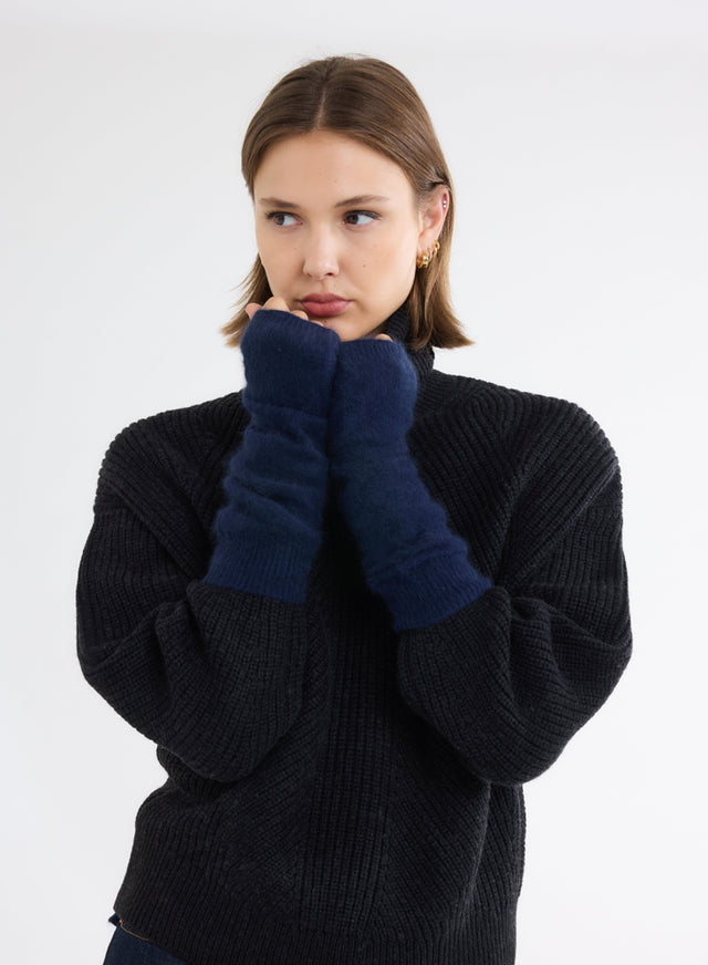 Majestic Filatures Mitaines Marine En Raccoon Raccoon / Polyamide