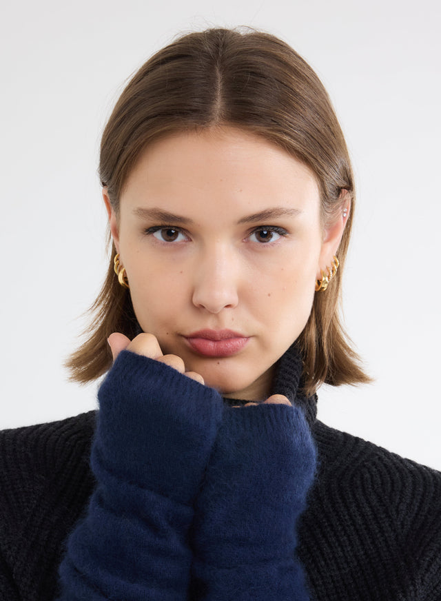 Majestic Filatures Mitaines Marine En Raccoon Raccoon / Polyamide