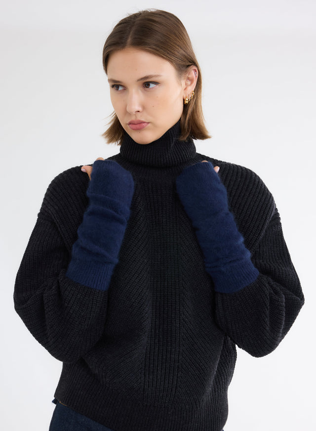 Majestic Filatures Mitaines Marine En Raccoon Raccoon / Polyamide