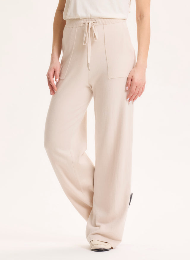 Majestic Filatures Pantalon Beige En Coton Organique / Elasthanne Coton Organique / Elasthanne