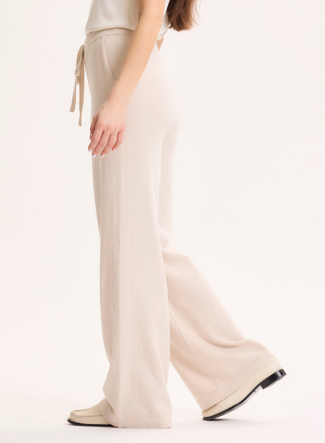 Majestic Filatures Pantalon Beige En Coton Organique / Elasthanne Coton Organique / Elasthanne