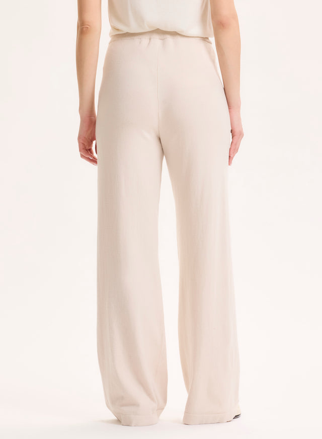 Majestic Filatures Pantalon Beige En Coton Organique / Elasthanne Coton Organique / Elasthanne