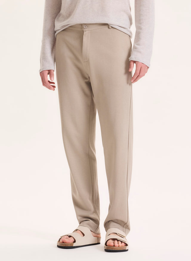 Majestic Filatures Pantalon Beige En Lyocell / Tencel / Coton Organique Lyocell / Tencel / Coton Organique