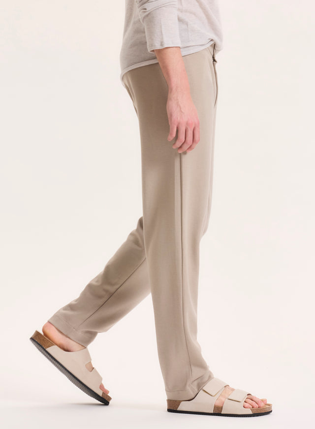 Majestic Filatures Pantalon Beige En Lyocell / Tencel / Coton Organique Lyocell / Tencel / Coton Organique
