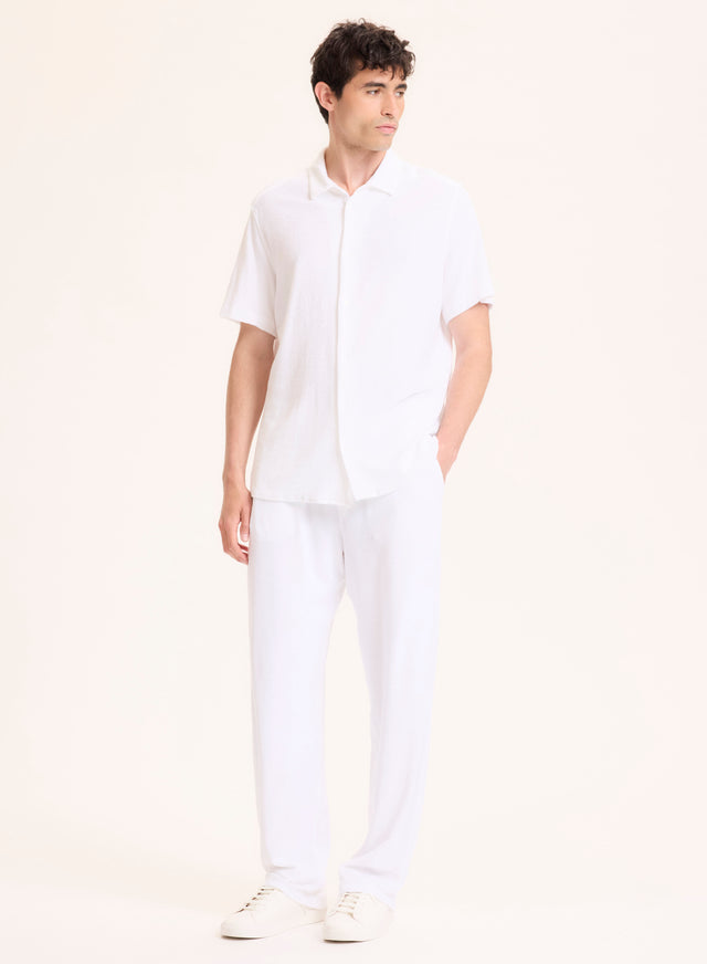 majestic filatures Pantalon Blanc en Coton organique / Modal Coton organique / Modal