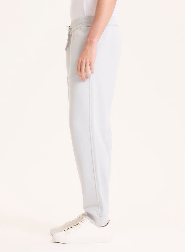 Majestic Filatures Pantalon Gris En Coton Organique Coton Organique