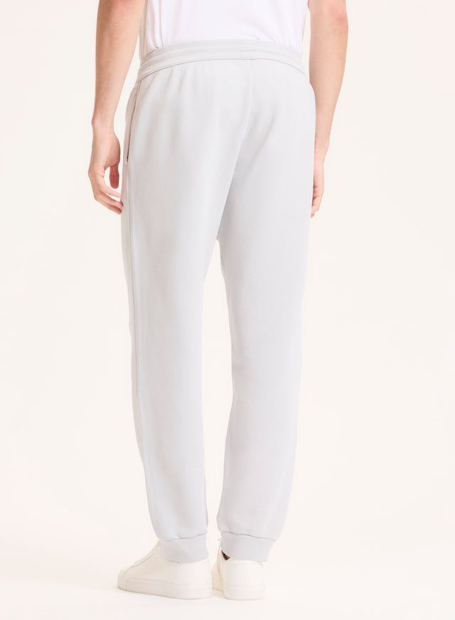 Majestic Filatures Pantalon Gris En Coton Organique Coton Organique