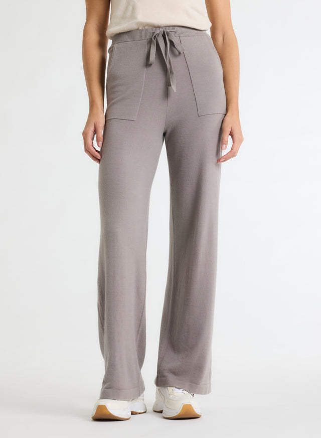 Majestic Filatures Pantalon Gris En Coton Organique / Elasthanne Coton Organique / Elasthanne