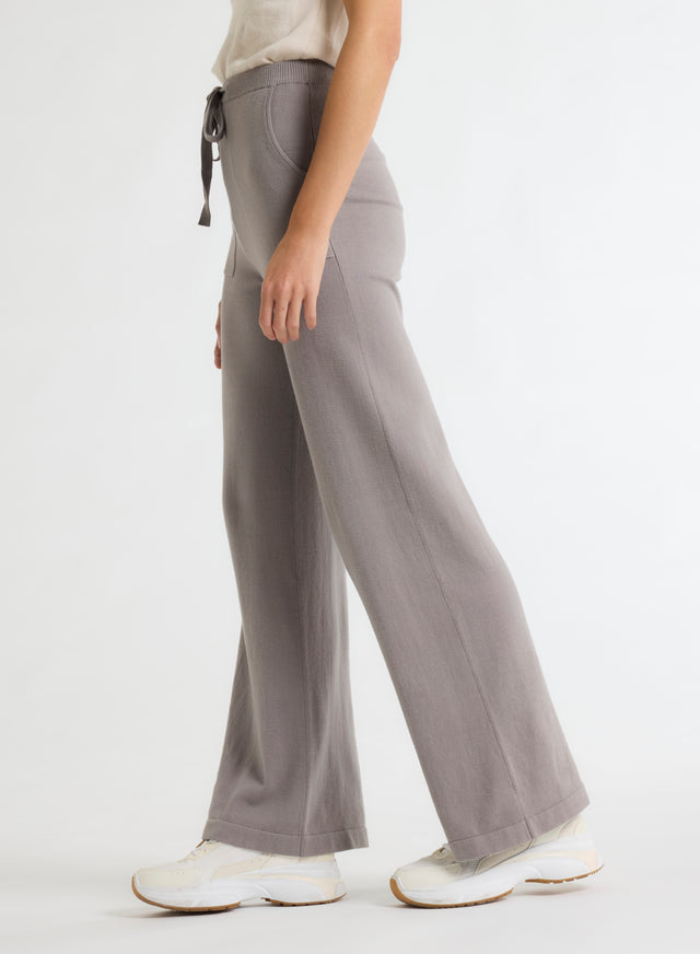 Majestic Filatures Pantalon Gris En Coton Organique / Elasthanne Coton Organique / Elasthanne