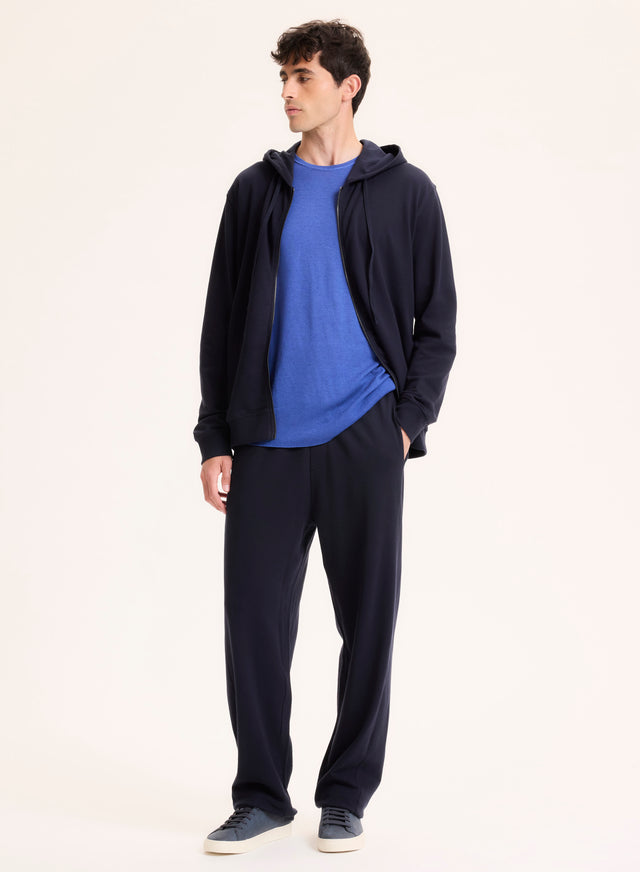 majestic filatures Pantalon Marine en Coton organique Coton organique