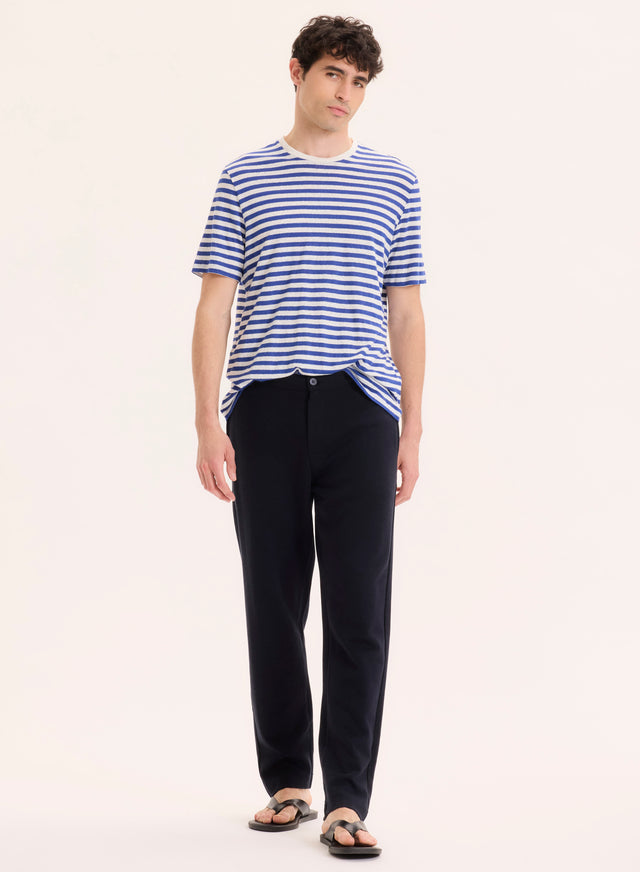 majestic filatures Pantalon Marine en Lyocell / Tencel / Coton organique Lyocell / Tencel / Coton organique