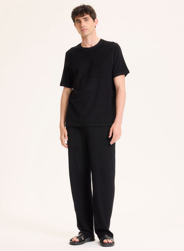 majestic filatures Pantalon Noir en Coton organique / Modal Coton organique / Modal