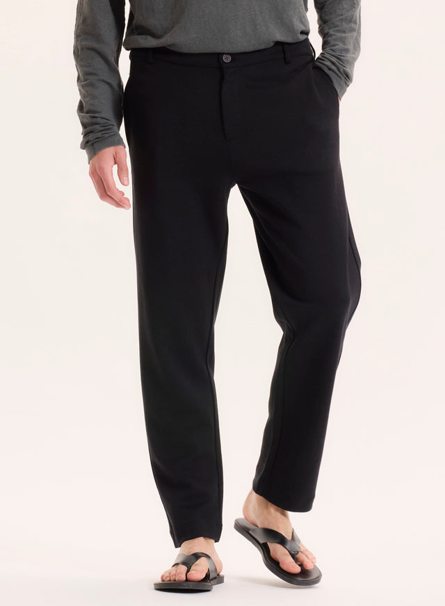 Majestic Filatures Pantalon Noir En Lyocell / Tencel / Coton Organique Lyocell / Tencel / Coton Organique