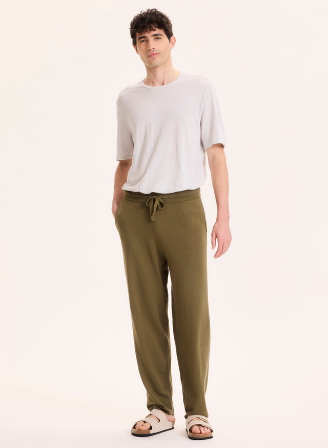 majestic filatures Pantalon Vert en Coton organique / Elasthanne Coton organique / Elasthanne