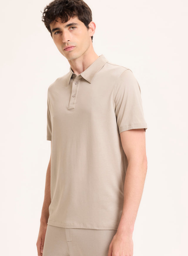 majestic filatures Polo Gris Col Polo Manches Courtes en Lyocell / Tencel / Coton organique Lyocell / Tencel / Coton organique majestic filatures Polo Gris Col Polo Manches Courtes en Lyocell / Tencel / Coton organique Lyocell / Tencel / Coton organique