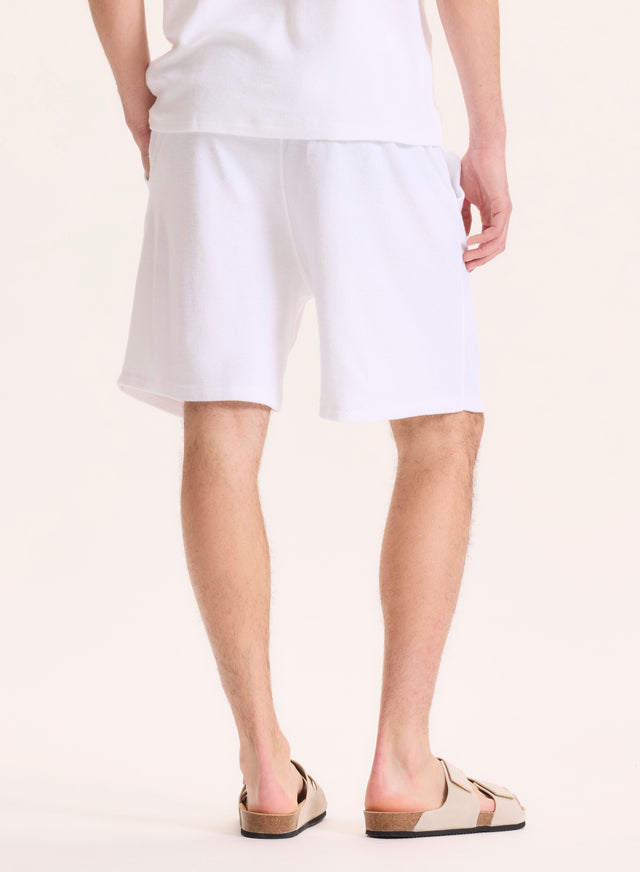 Majestic Filatures Shorts Blanc En Coton Organique / Modal Coton Organique / Modal