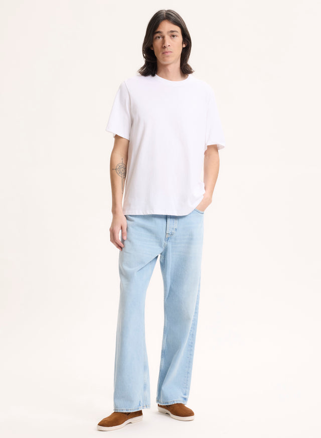 Majestic Filatures T-shirt Blanc Col Rond Manches Courtes En Coton Organique / Coton Recyclé Coton Organique / Coton Recyclé