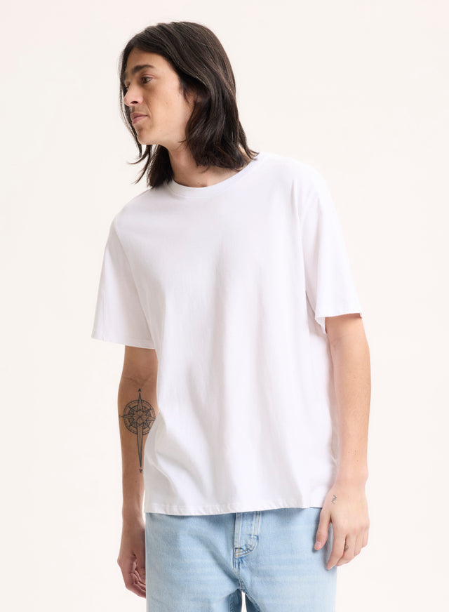 Majestic Filatures T-shirt Blanc Col Rond Manches Courtes En Coton Organique / Coton Recyclé Coton Organique / Coton Recyclé