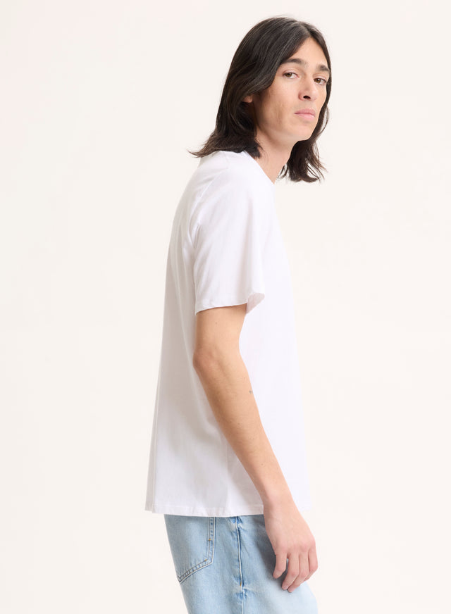 Majestic Filatures T-shirt Blanc Col Rond Manches Courtes En Coton Organique / Coton Recyclé Coton Organique / Coton Recyclé