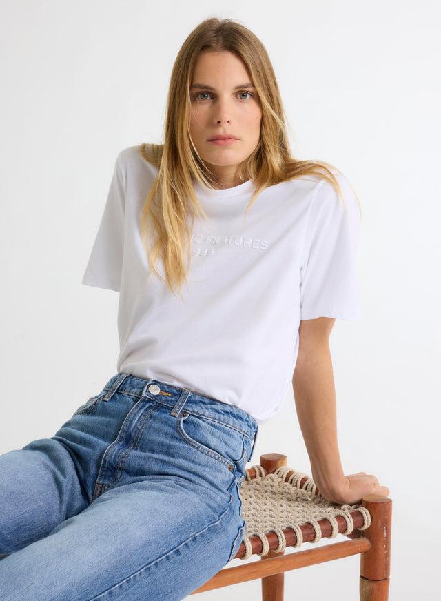 majestic filatures T-shirt Blanc Col Rond Manches Courtes en Coton organique / Coton recyclé Coton organique / Coton recyclé majestic filatures T-shirt Blanc Col Rond Manches Courtes en Coton organique / Coton recyclé Coton organique / Coton recyclé