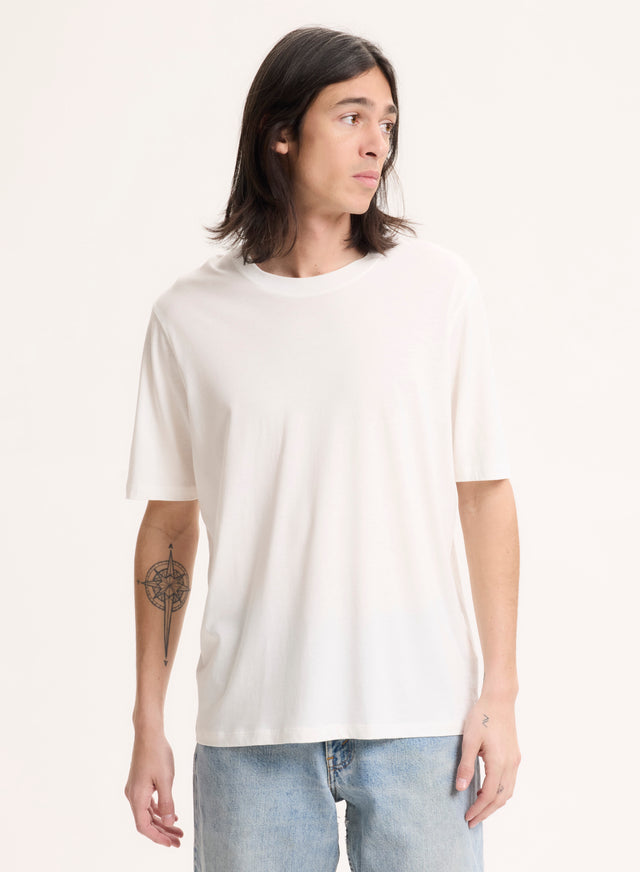 majestic filatures Tee shirt Blanc Col Rond Manches Courtes en Lyocell / Tencel / Coton organique Lyocell / Tencel / Coton organique majestic filatures Tee shirt Blanc Col Rond Manches Courtes en Lyocell / Tencel / Coton organique Lyocell / Tencel / Coton organique