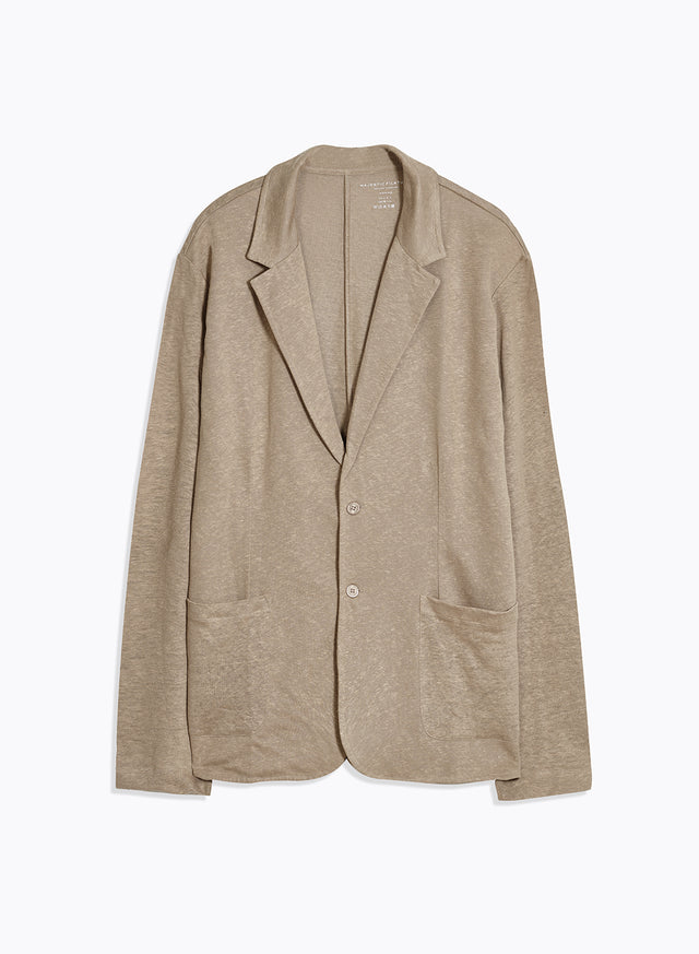 majestic filatures Veste Beige Col Veste Manches Longues en Lin Lin majestic filatures Veste Beige Col Veste Manches Longues en Lin Lin