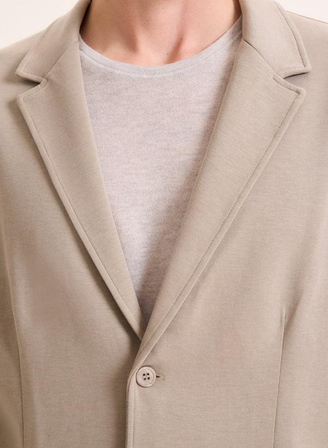 Majestic Filatures Veste Beige Col Veste Manches Longues En Lyocell / Tencel / Coton Organique Lyocell / Tencel / Coton Organique