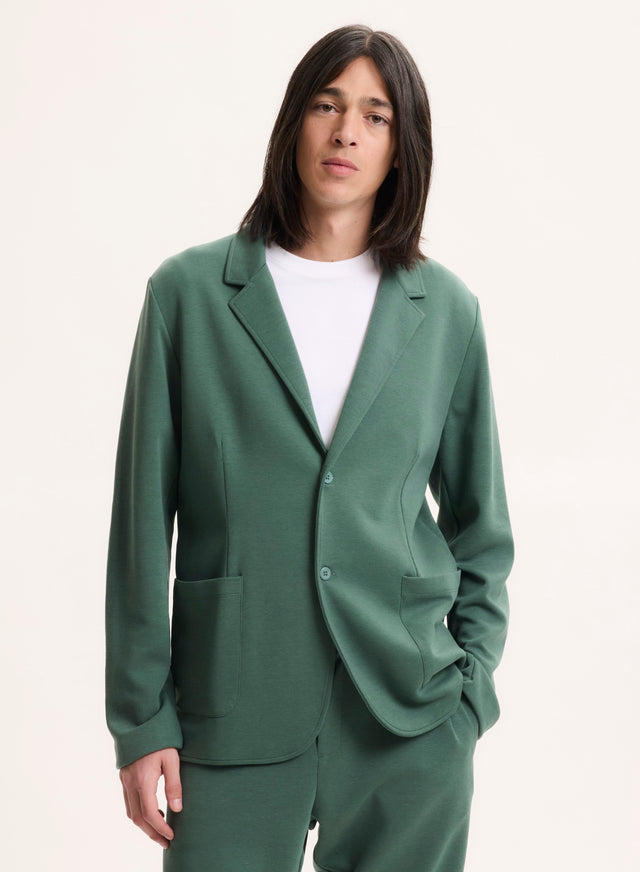 Majestic Filatures Veste Verte Col Veste Manches Longues En Lyocell / Tencel / Coton Organique Lyocell / Tencel / Coton Organique