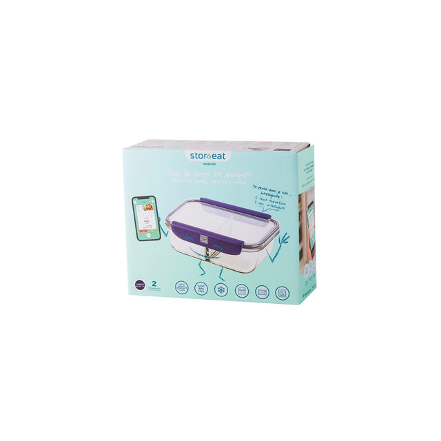 Mastra Boîte De Conservation Compartimentée Rectangulaire En Verre - Connectées - Stor'eat
