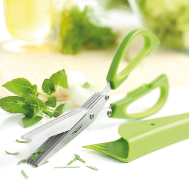 Mastra Ciseaux à Herbes - 5 Lames Avec Support Magnétique