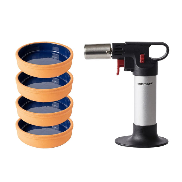 mastra Coffret crèmes brulées - 1 chalumeau et 4 ramequins