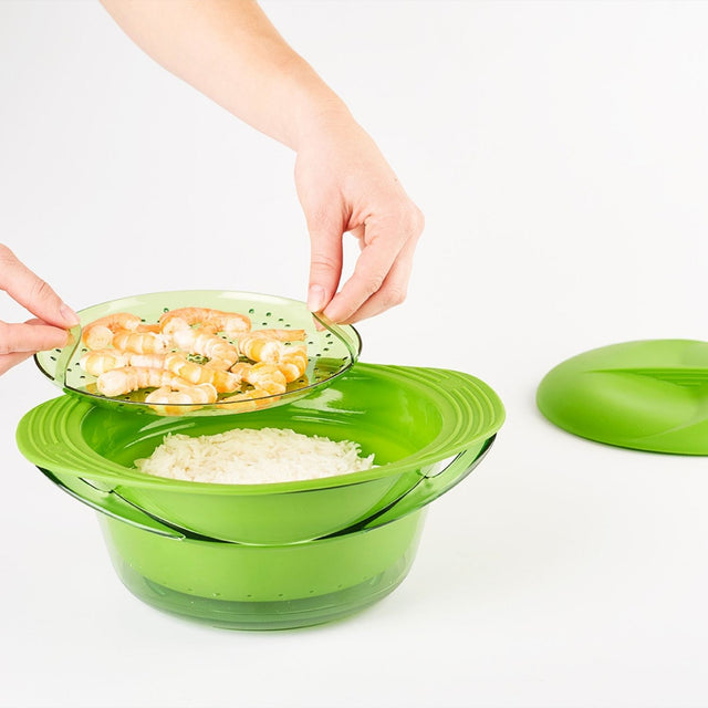 Mastra Cuit-vapeur Avec Couvercle Au Micro-ondes - 3 2L