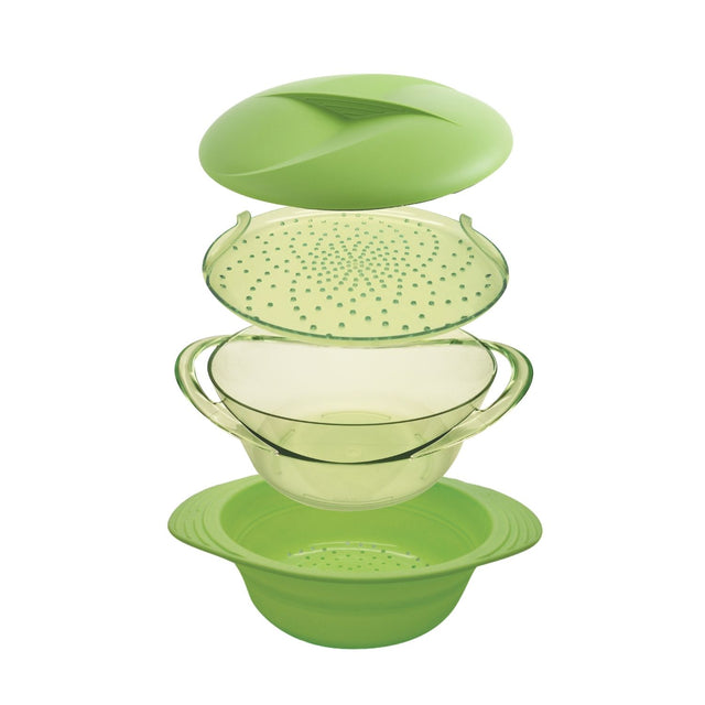 mastra Cuit-vapeur avec couvercle au micro-ondes - 3 2L