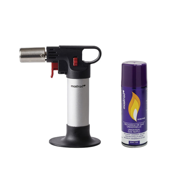 mastra Kit chalumeau de cuisine Expert et Recharge de Gaz universelle 90 ml