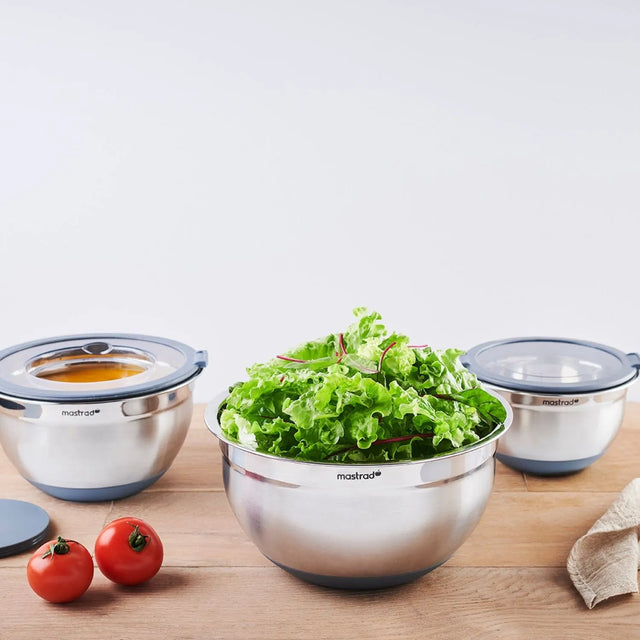 Mastra Bols Inox - Lot De 3 - Gris