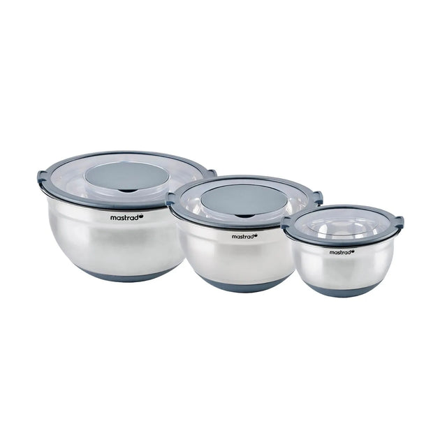 mastra Bols inox - Lot de 3 - Gris