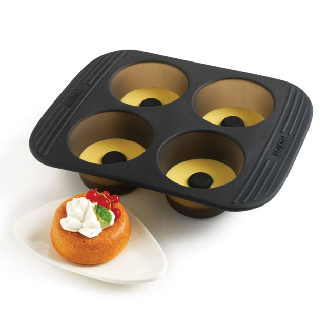 Mastra Moule à Baba Au Rhum - 4 Cavités - Silicone